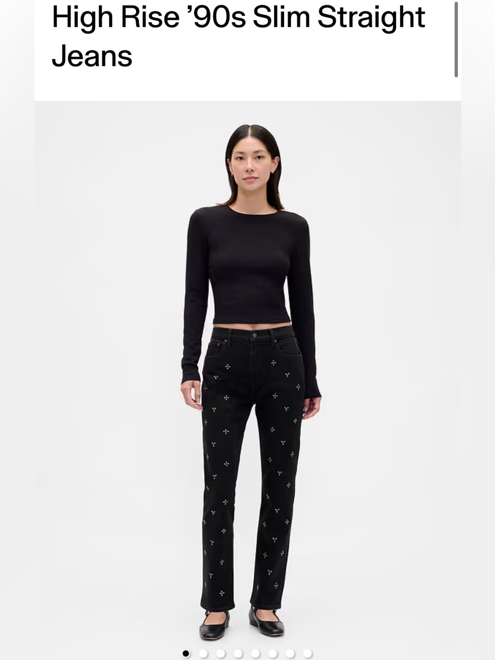 NEW GAP High Rise '90s Slim Straight Jeans